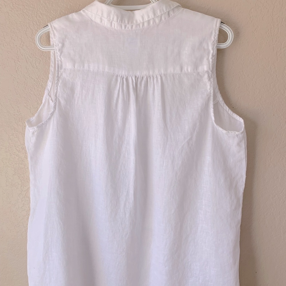 Sigred Olsen 100% Linen Coastal Beach Tunic Blouse Size L - Picture 6 of 8